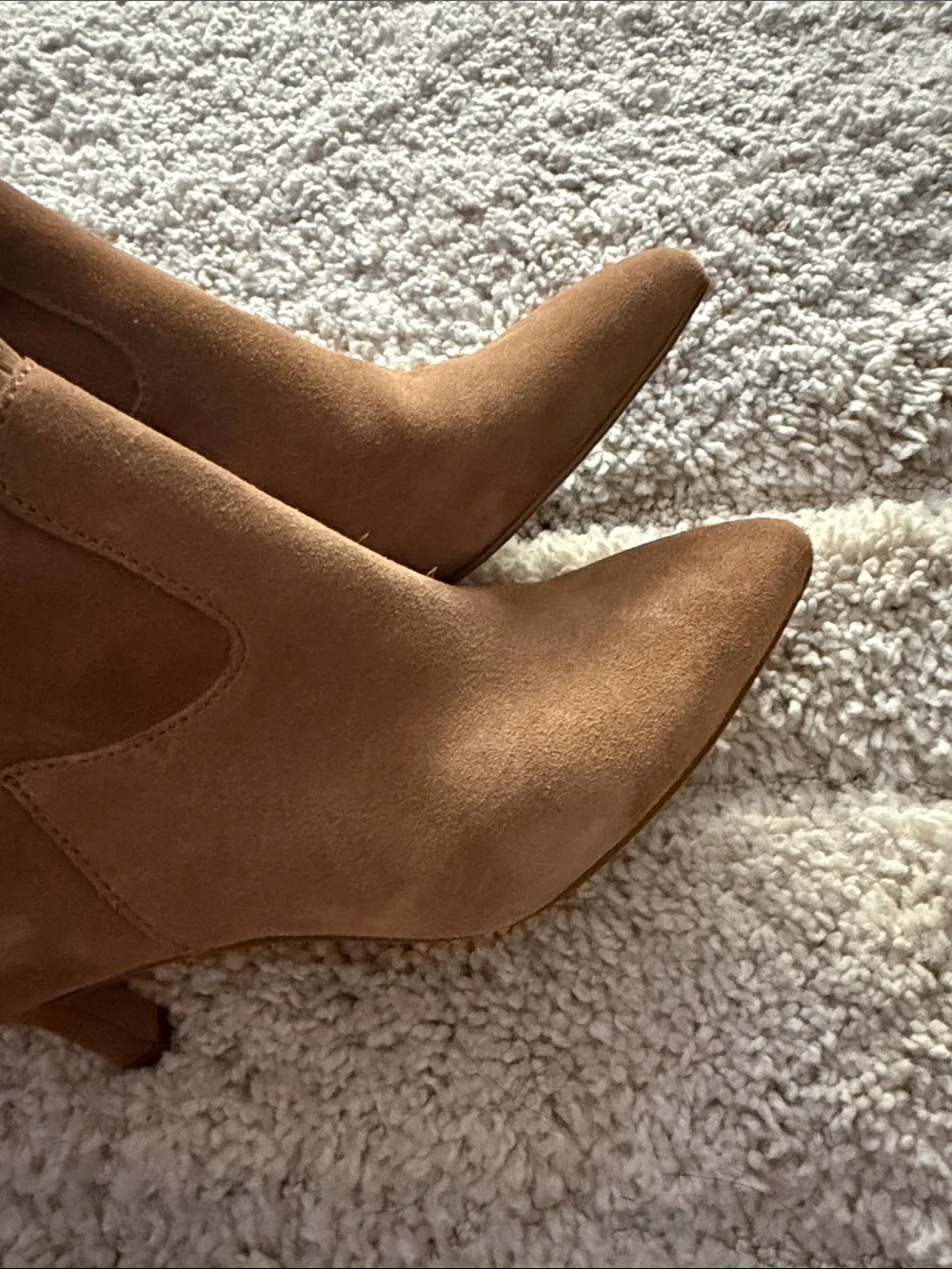Dolce Vita Chestnut Suede Over-the-Knee Boots with Kitten Heel